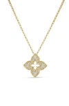 Roberto Coin Venetian Princess Diamond Pendant Necklace In Gold