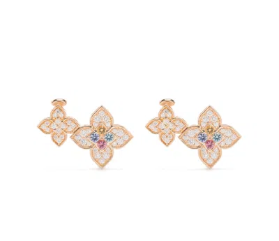 Roberto Coin Venetian Princess Earrings In Rose Gold