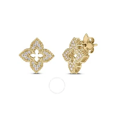 Roberto Coin 18k Yellow Gold Venetian Princess Earrings With Diamonds, 0.3 Ct. T.w.