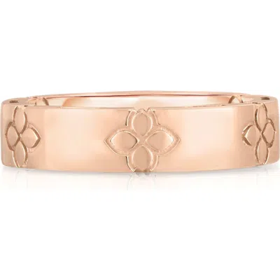 Roberto Coin Verona 18k Rose Gold Floral Band Ring