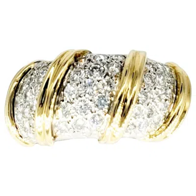 Pre-owned Roberto Coin Vintage  2.70 Carat Diamond Dome Ring In Multi