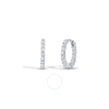 ROBERTO COIN ROBERTO COIN WHITE GOLD INSIDE OUT DIAMOND HOOP EARRINGS .75CTW