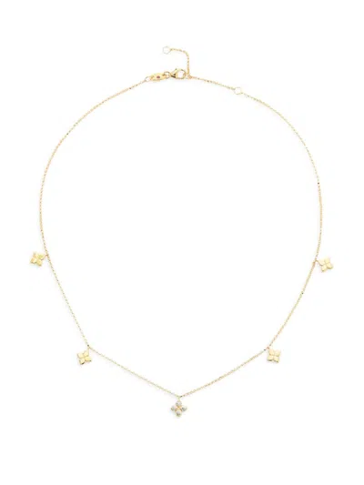 Roberto Coin Women's 18k Yellow Gold & 0.08 Tcw Diamond Charm Necklace