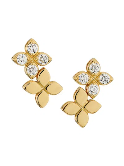 Roberto Coin Women's Love In Verona 18k Yellow Gold & 0.19 Tcw Diamond Stud Earrings