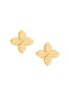 Roberto Coin Women's Love In Verona 18k Yellow Gold Floral Stud Earrings