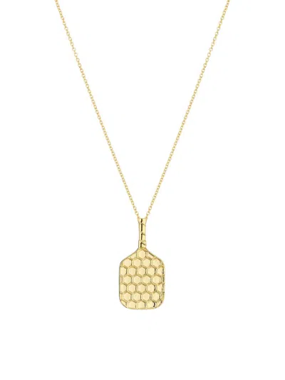 Roberto Coin Women's Pickleball Racket 18k Yellow Gold Necklace
