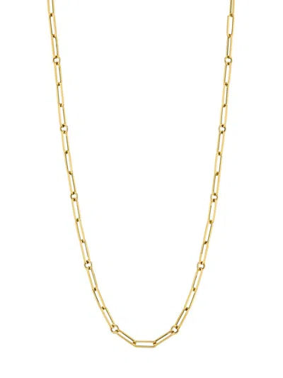 Roberto Coin Women's Tiny Treasures 18k Yellow Gold Paper Clip Chain Necklace/17"