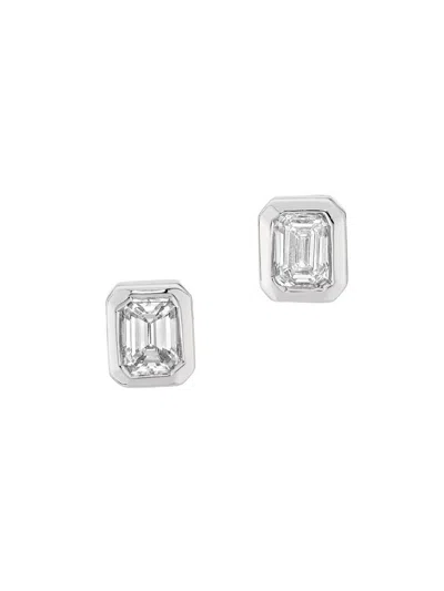 Roberto Coin Women's Tiny Treasures 18k Yellow Gold, Ruby & 0.35 Tcw Stud Earrings In White
