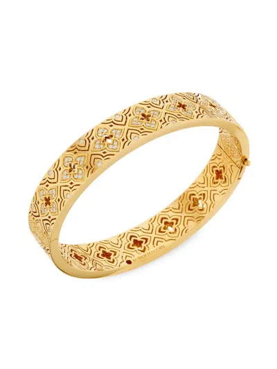 Roberto Coin Women's Venetian Princess 18k Yellow Gold & 0.60 Tcw Diamond Bangle
