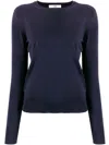 Roberto Collina Ultra-fine Merino Wool Sweatshirt In Blue