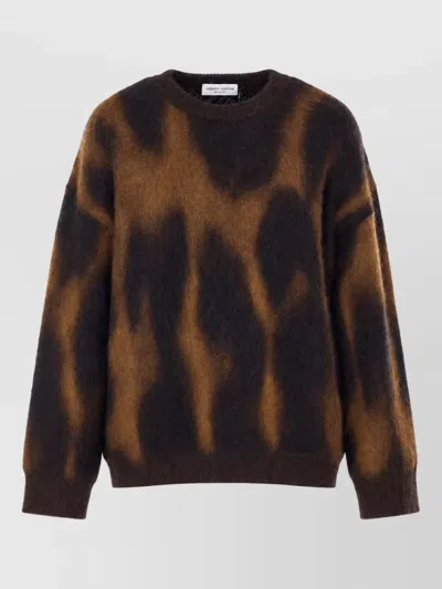 Roberto Collina Abstract Brushed Crew-neck Long-sleeve Jumper In Multi