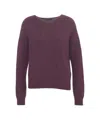 Roberto Collina Alpaca Blend Sweater In Purple