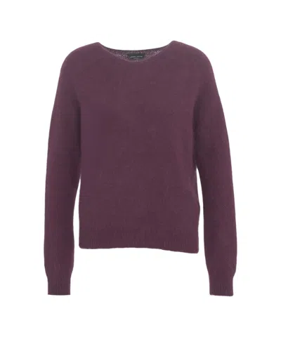 Roberto Collina Alpaca Blend Sweater In Purple