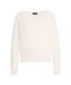 Roberto Collina Alpaca Blend Sweater In White