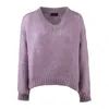 Roberto Collina Alpaca Sweater In Purple