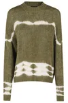 Roberto Collina Handmade Tie-dye Sweater In Green