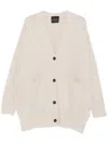 Roberto Collina Patch-pockets Cardigan In Neutral