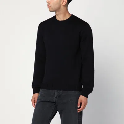 Roberto Collina Long-sleeve Crew Neck Sweater In Black