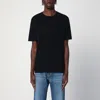 Roberto Collina Short Sleeves Crew Neck T-shirt Clothing In Black