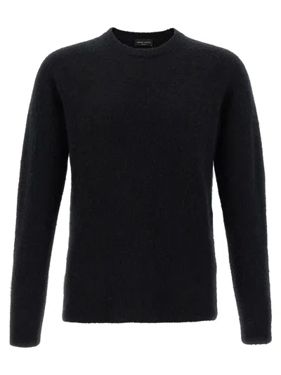 Roberto Collina Black Solid Woolen Sweater