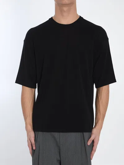 Roberto Collina Black Sweater In Cotton