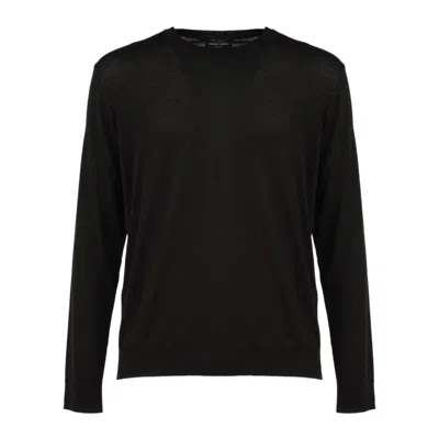 Roberto Collina Merino Wool Jumper In Black