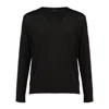 Roberto Collina Black Ultrafine Merino Wool Sweater In Black