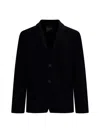 Roberto Collina Knitted Blazer In Black