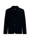 Roberto Collina Long Sleeved Knitted Blazer In Blue