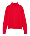 Roberto Collina Blended High-neck Sweater In Red