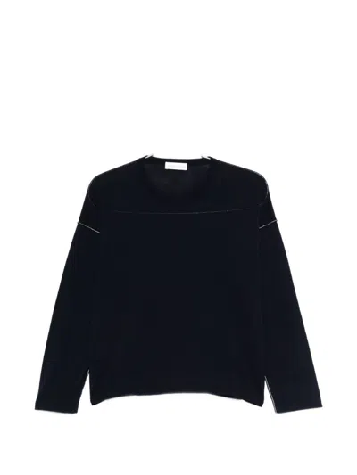 Roberto Collina Blue Sweaters In Gray