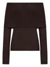 Roberto Collina Long Sleeve Boat Neck Sweater In Multi