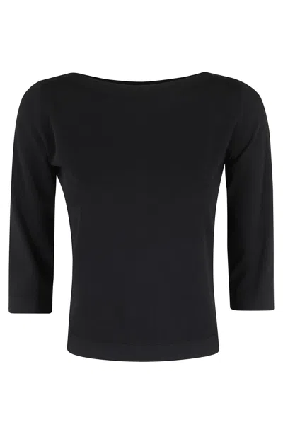 Roberto Collina Boxy Black Top