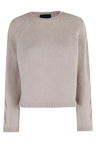 ROBERTO COLLINA ROBERTO COLLINA BRAIDED LONG-SLEEVE SWEATER WITH CLASSIC CREW NECKLINE