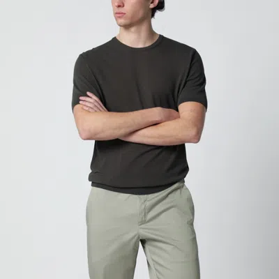 Roberto Collina Brown Cotton Knit In Green