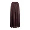 Roberto Collina Crinkled Texture Midi Pleated Sheer Overlay Skirt