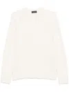 Roberto Collina Crew Neck Long Sleeve Sweater In White