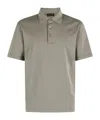 Roberto Collina Military Green Polo Shirt With Buttoned Collar In Gray