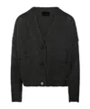 Roberto Collina Button Long-sleeved Sweater In Animal Print