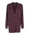 Roberto Collina Button Long-sleeved Sweater In Purple