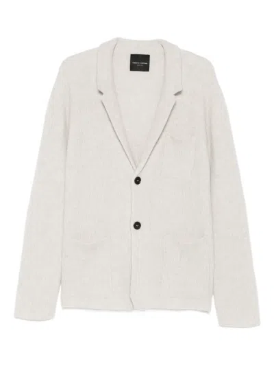 Roberto Collina Button Pocket Blazer In Neutral