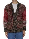 Roberto Collina Button-up Cardigan In Black/red