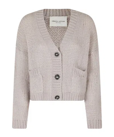 Roberto Collina Button-down Chunky Knit Cardigan In Neutral