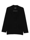 Roberto Collina Buttoned Patch-pocket Cardigan In Black
