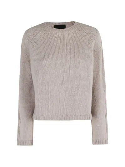 Roberto Collina Cable-knit Raglan-sleeve Sweater In Pink