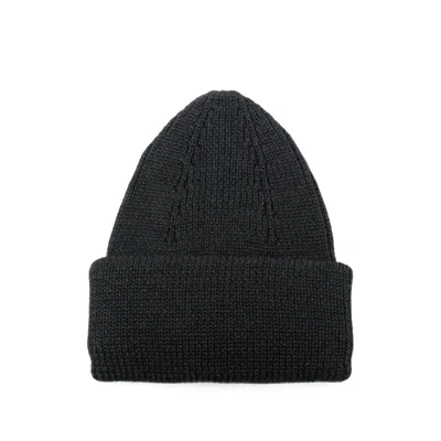 Roberto Collina Cable-knit Turn-up Brim Beanie Hat In Transparent