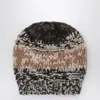 Roberto Collina Camel Mouliné-effect Beanie In Brown