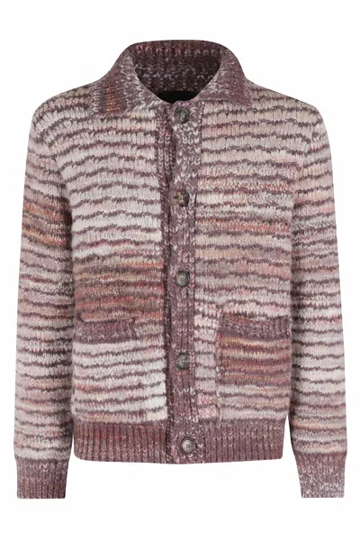 Roberto Collina Camicia ml Jacquard Multicolor In Animal Print