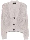 Roberto Collina V-neck Cardigan In Grigio
