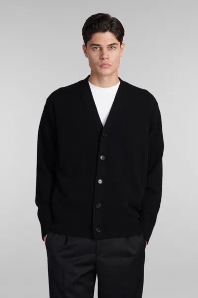 Roberto Collina Cardigan In Black Wool